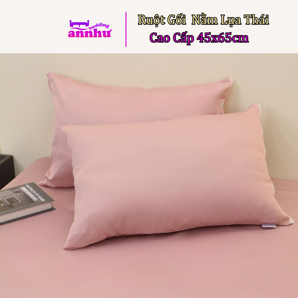 Ruột Gối Nằm Lụa Thái Cao Cấp 45x65cm Nặng 1kg Mềm Mịn Êm Ái Hàng Chính Hãng An Như Bedding