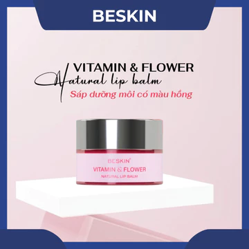 SON DƯỠNG MÔI BESKIN "VITAMIN & FLOWER NATURAL LIP BALM - HONEY & PINEAPPLE NATURAL LIP BALM" - Dung tích: 9g - Thương H