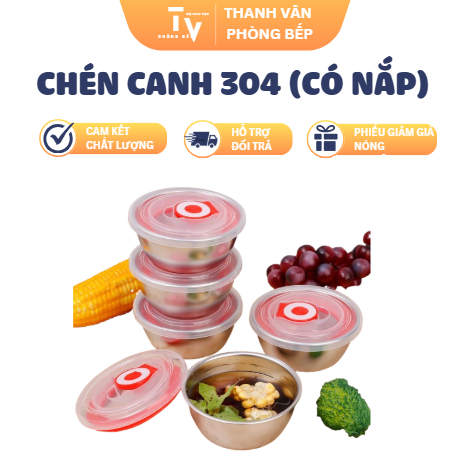 Chén canh 304 (Có nắp) (TV1276) | Shopee Việt Nam