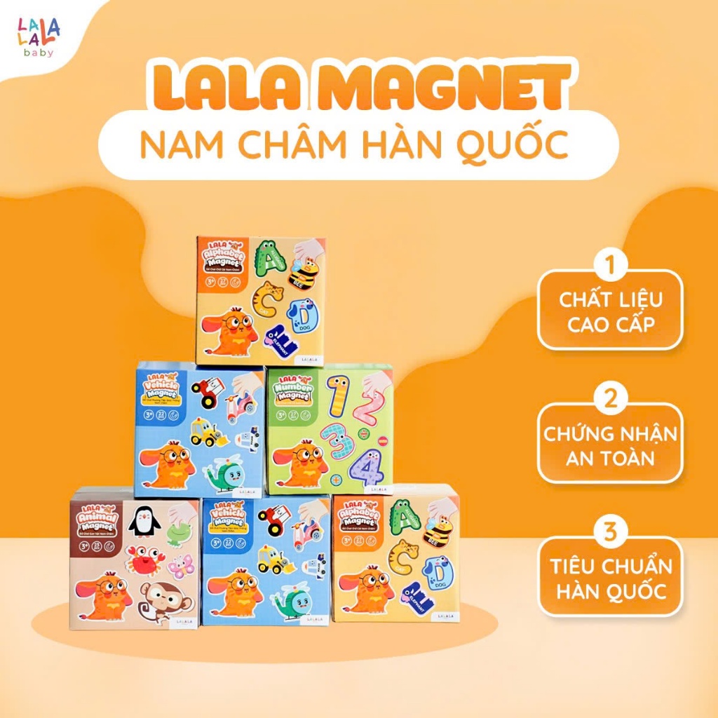 Đồ Chơi Nam Châm Lala Magnet Hỗ Trợ Phát Triển Khả Năng Tư Duy Cho Bé