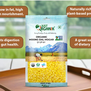 Đậu xanh hữu cơ tách vỏ Just Organik Mung Bean split dehusked