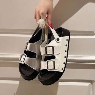 [Hàng QC L1]Dép sandal chất da đi học đi chơi đi làm đính đinh siêu bền MS422