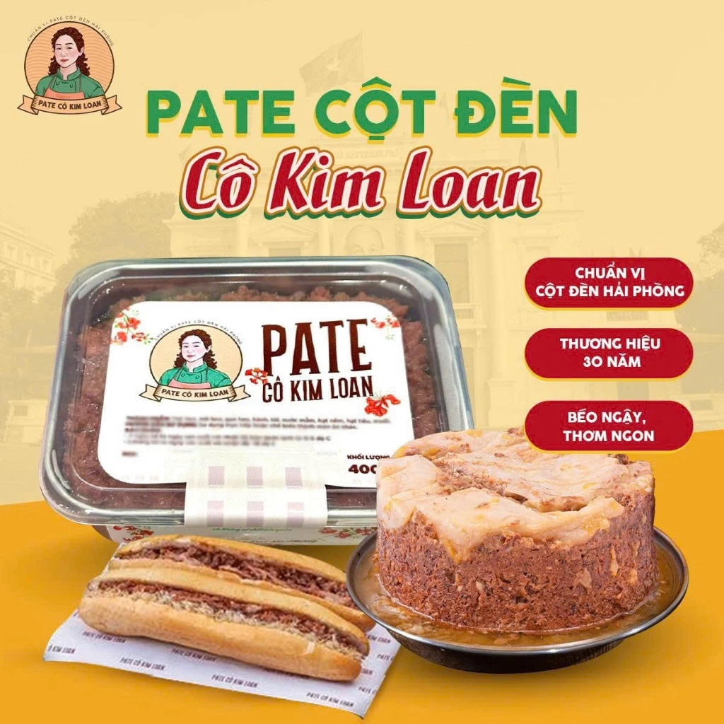 Pate Cột đèn Hải Phòng – Combo 2 hộp Pate 450g