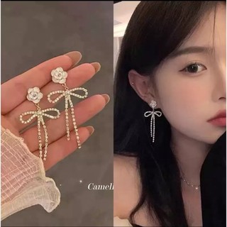 [Hỏa Tốc] Bông Tai Thả Dài Đính Đá Lấp Lánh Đi Tiệc T09