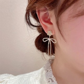 [Hỏa Tốc] Bông Tai Thả Dài Đính Đá Lấp Lánh Đi Tiệc T09