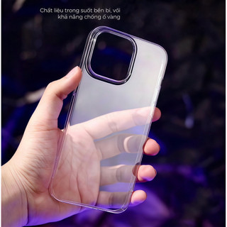 (Trong)Ốp Memumi nhựa cứng siêu trong, mỏng nhẹ, bất tử không ố màu dành cho iphone 17/16/15/14/13/12/pro/promax/air