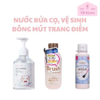 Dung Dịch Vệ Sinh Cọ, Mút Trang Điểm M'aycreate 255ml - Phiên Bản Đầu Pump Cải Tiến