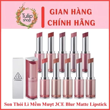 Son Thỏi Lì Mềm Mượt 3CE Blur Matte Lipstick