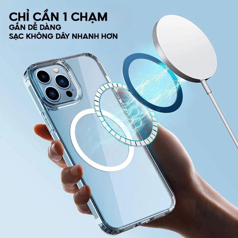 Ốp trong chống ố vàng hỗ trợ sạc không dây cho IPhone 17Promax 17Pro 17Air 17 11 12 13 14 15 16