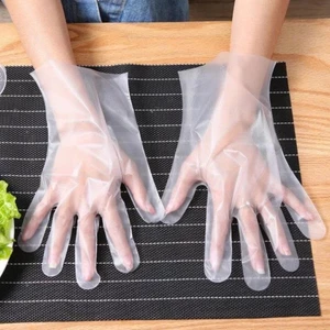 Hộp 100 Găng Tay Nấu Ăn Làm Bếp Siêu Dai Chất Liệu TPE Không Mùi Chống Nhăn An Toàn Cho Sức Khỏe