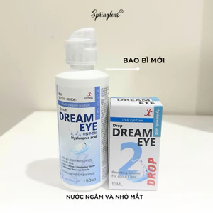 DUNG DỊCH NƯỚC NGÂM và NHỎ MẮT LENS DREAM EYE @spring.lens