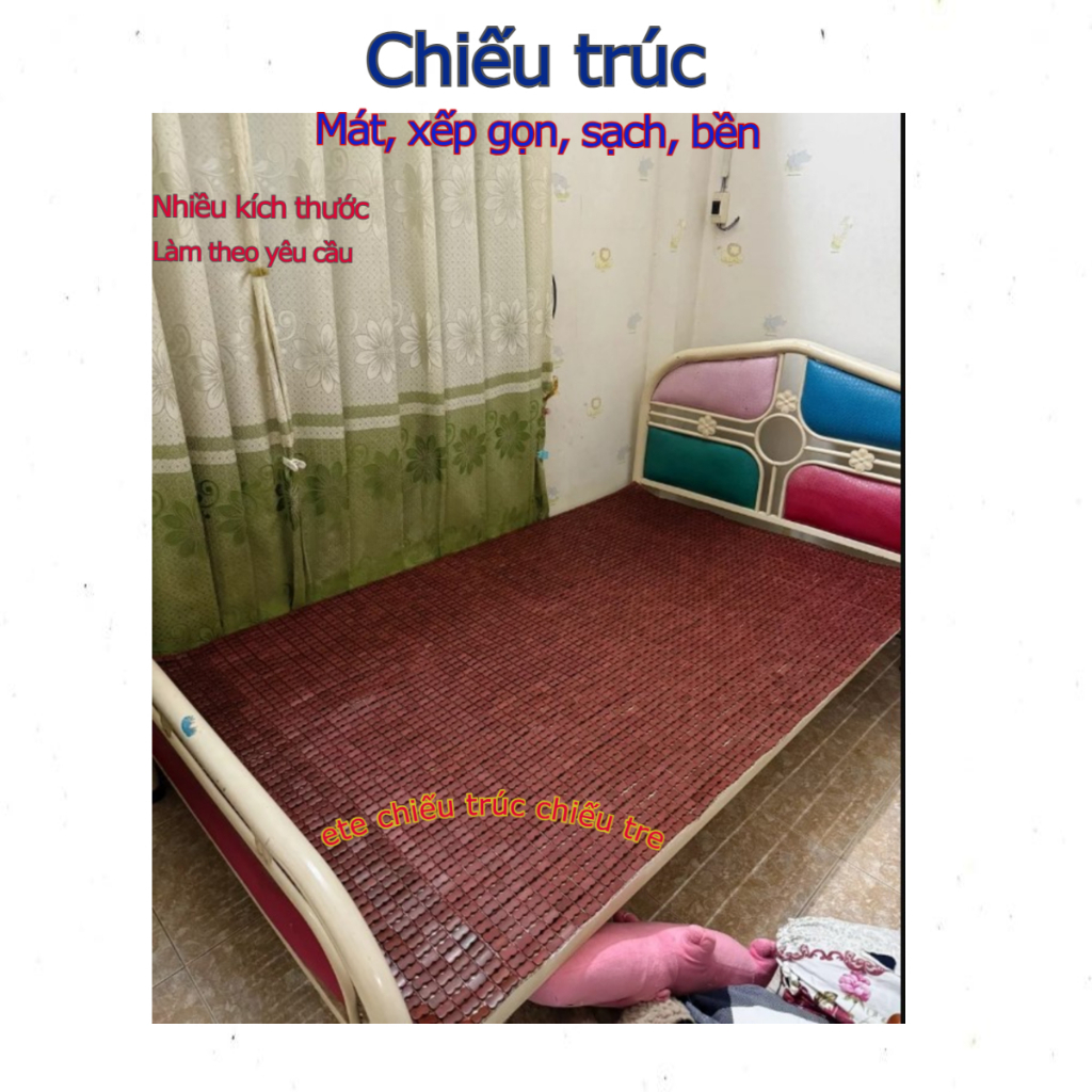 chiếu trúc cho Spa, salon, chieu tre giường spa băng hạt tre hạt trúc, mát, sạch, bền