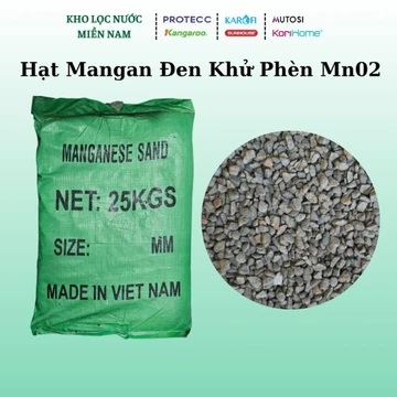 Cát Mangan Việt Nam - Mangan Chuyên Khử Sắt, Lọc Phèn, Loại Bỏ Asen, Lọc Nước Giếng - Máy Lọc Nước