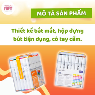 Bút marker hai đầu Mont Marte (36/48 màu)