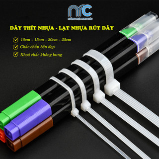 Dây rút nhựa, Dây thít nhựa chắc chắn, dẻo dai - Đa dạng kích thước 10cm, 15c, 20c, 25cm, 30cm