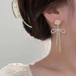 [Hỏa Tốc] Bông Tai Thả Dài Đính Đá Lấp Lánh Đi Tiệc T09