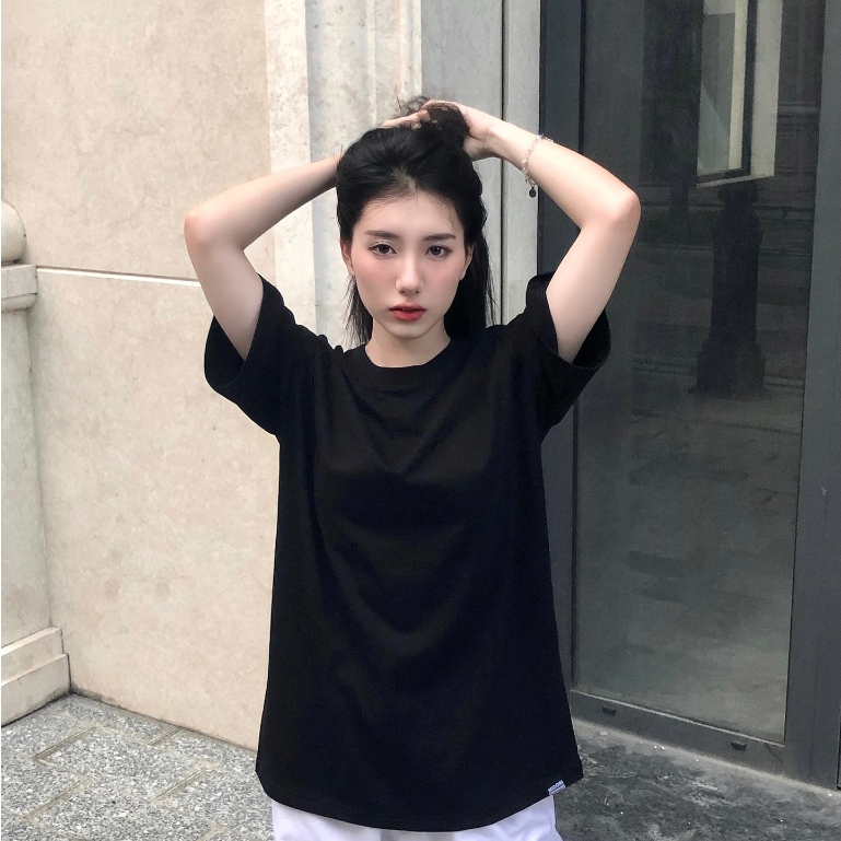 Áo Thun TRƠN Unisex Form Rộng Tay Lỡ Phông Nam Nữ Bigsize Basic Đơn Giản | Local Brand Midori Studio