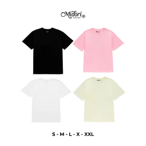 Áo Thun TRƠN Unisex Form Rộng Tay Lỡ Phông Nam Nữ Bigsize Basic Đơn Giản | Local Brand Midori Studio