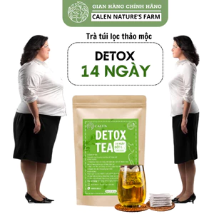 Trà detox 14 ngày Calen Nature's Farm vòng eo con kiến đón Tết 2025 bịch 30 túi lọc