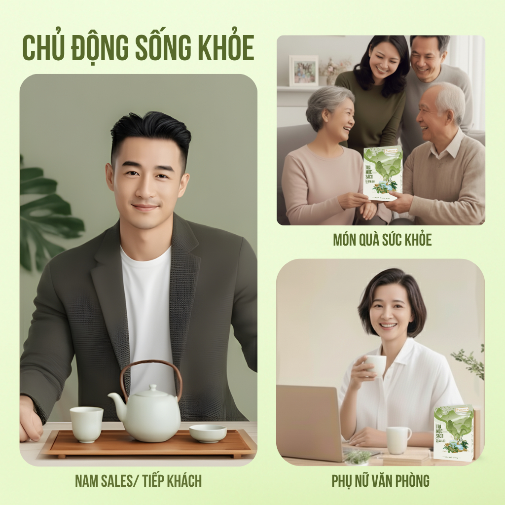 Combo 2 Hộp Trà Túi Lọc Cà Gai Leo VIEGREEN Mộc Sạch 33% 50 Túi x 3g, Không Đường, Mát Gan, GMP HACCP