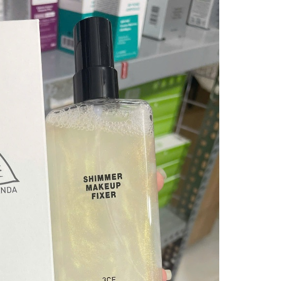 Xịt Khóa Nền 3CE Căng Bóng Shimmer Makeup Fixer 95ml