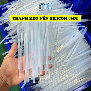 Keo nến nhỏ, Keo nến silicon 7mm, Thanh keo nến dùng cho máy bắn keo 20w, 60w, 70w - Hàng đẹp bao lỗi