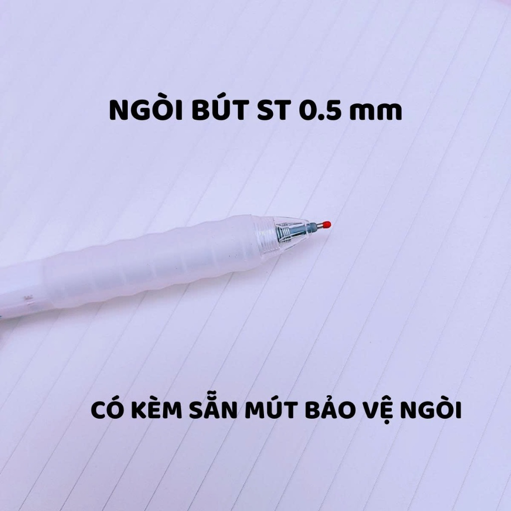 1 Hộp Bút Bi Tẩy Xóa ( 6 Chiếc ) Thông Minh BT09 – Viết Sai Xóa Được, Nét Đẹp, Tiện Lợi Cho Học Sinh