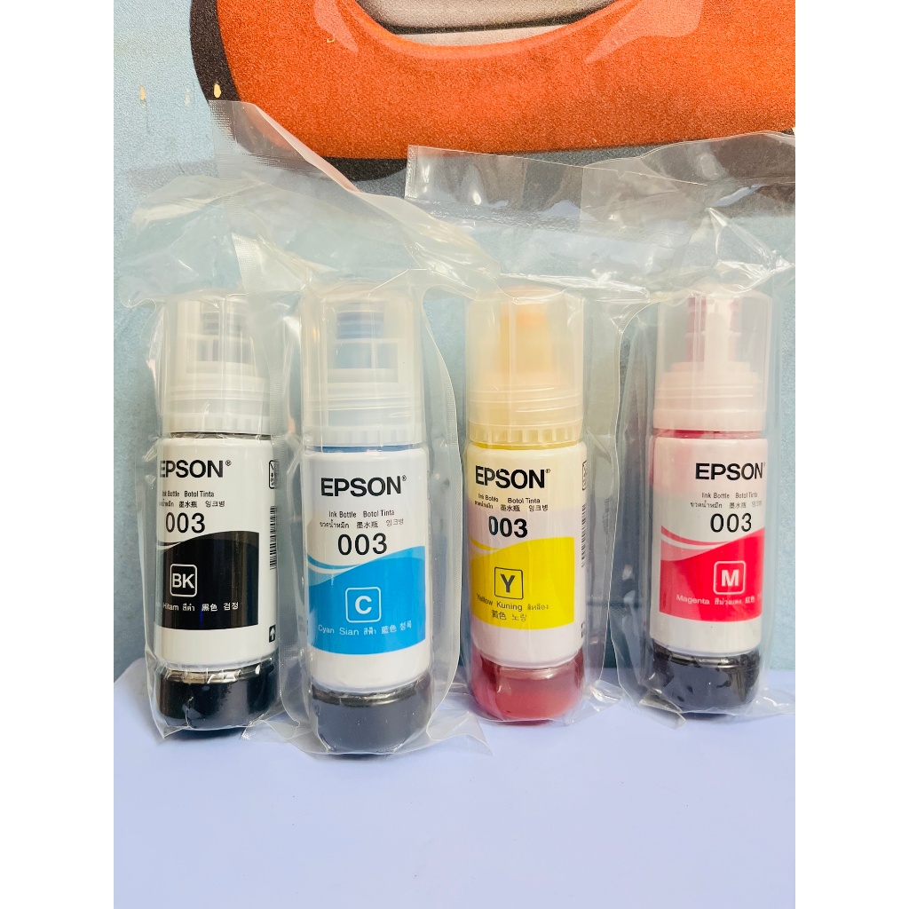 Bộ Mực In Epson 003 bóc máy Cho Máy L1110/L3110/L3150/L5190/L1216/l1210/L3216/L3210/L3250/L3256/L3550/L5290/L5296/L559