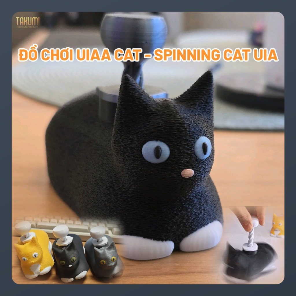 Đồ chơi UIA Cat - Spinning Cat UIA - Mô hình in 3D nhiều màu | Shopee ...