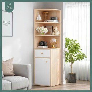 Kệ Gỗ Góc Tường Bo Tròn Gỗ Xinh ,Tủ Decor Bắc Âu Nhiều Tầng Phong Cách Hiện Đại Gỗ MDF Cao Cấp Bền Đẹp