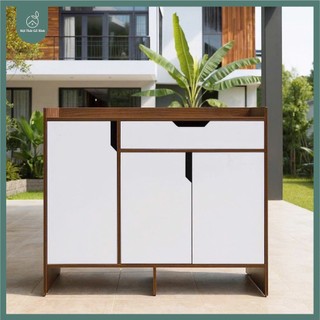 Tủ Giày Cửa Khuyết Nhiều Ngăn Gỗ Xinh Tủ Đựng Giày Dép Gỗ MDF cao cấp chống nước chống xước bền đẹp