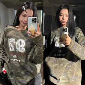 Áo thun dài tay rằn ri camo số 97 unisex ATDT045 - Tiktik