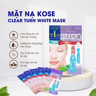 Mặt nạ Kosé 5 miếng hỗ trợ làm sáng, cải thiện thâm sạm chính hãng Nhật Bản