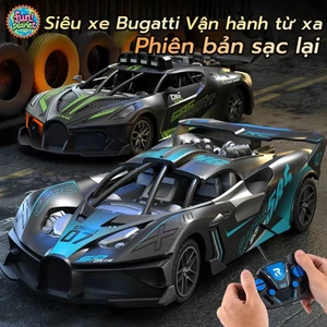 Xe điều khiển từ xa Bugatti sạc xe đua năng động và chống va đập tốc độ cao đua xe đồ chơi trẻ em và