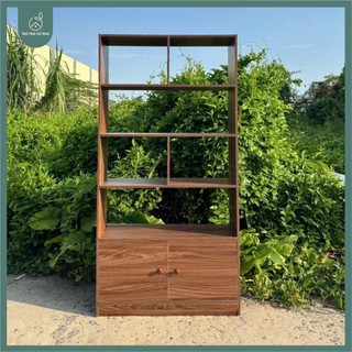Tủ sách chữ U Gỗ Xinh, tủ decor nhiều tầng,tủ trưng bày trang trí chất liệu gỗ MDF cao cấp chống nước chống xước