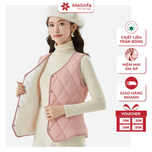Áo vest gile nữ phao siêu nhẹ mềm mại ấm áp, áo phao gile trần bông, áo vest lông cừu VAA0539