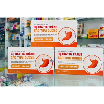 Viên uống Dạ dày Tá Tràng Sao Thái Dương (Hộp 2 vỉ x 15 viên) hỗ trợ giảm nguy cơ viêm loét dạ dày