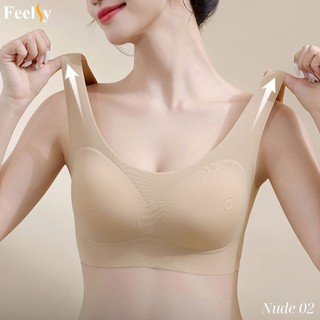 Áo ngực đồ lót nữ định hình bra nâng ngực Feelsy, gọn mỡ lưng nách có khe lót đệm matxa Nude02