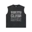 Áo Wash Tanktop Local Brand VIBESTU " LIVE FAST & CLUBB " Form Big Boxy Unisex 260Gsm Cotton Đã Xử Lý Co Rút