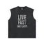 Áo Wash Tanktop Local Brand VIBESTU " LIVE FAST & CLUBB " Form Big Boxy Unisex 260Gsm Cotton Đã Xử Lý Co Rút