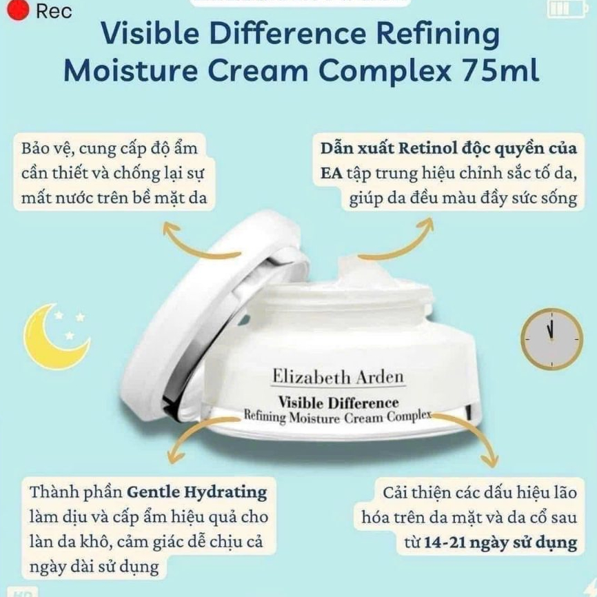 KEM DƯỠNG ELIZABETH ARDEN VISIBLE DIFFERENCE 75ml