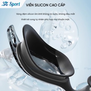 Kính bơi Silicon cao cấp YouYou thiết kế ôm sát chống nước tốt tặng kèm nút bịt tai - KB61223