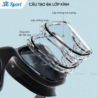 Kính bơi Silicon cao cấp YouYou thiết kế ôm sát chống nước tốt tặng kèm nút bịt tai - KB61223