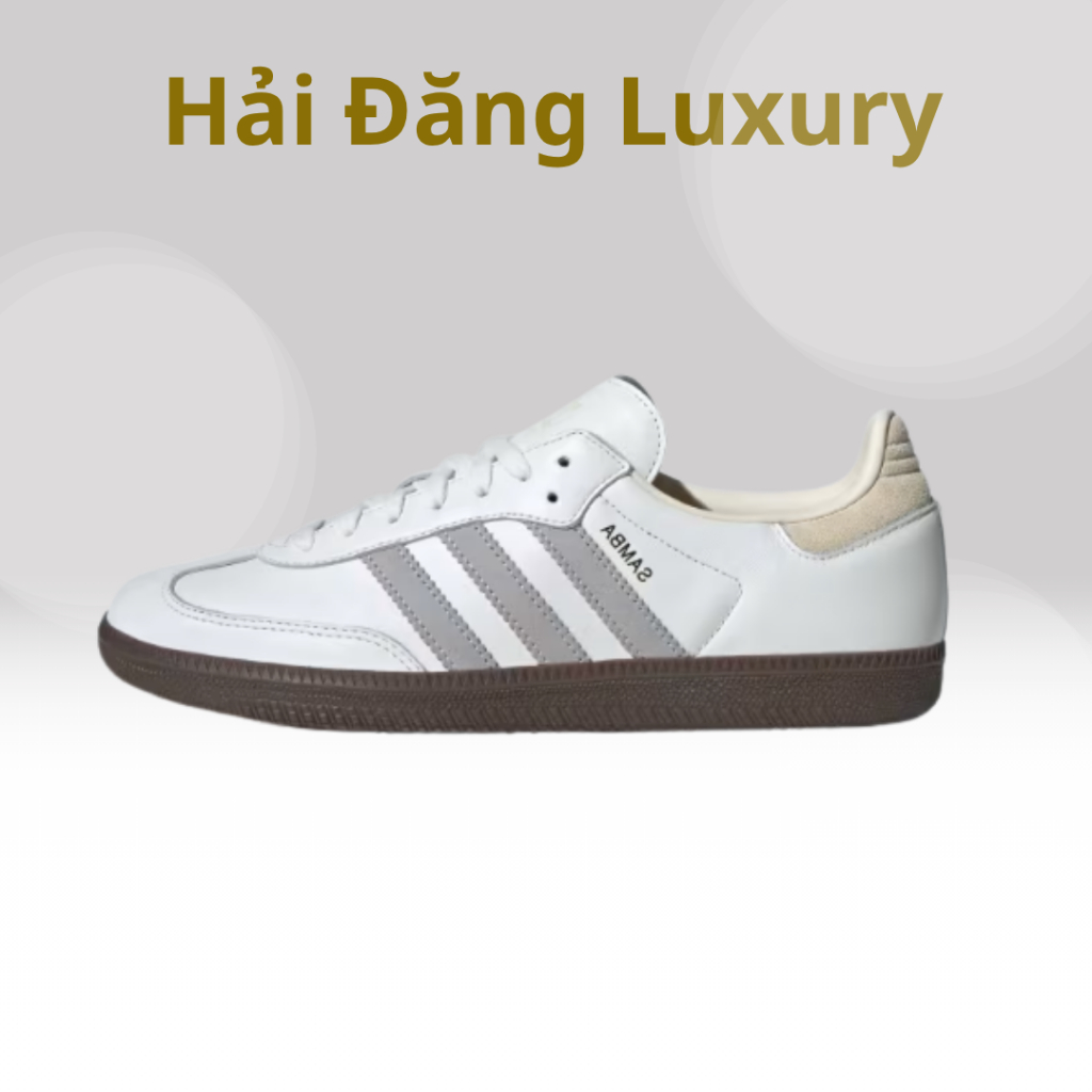 Giày_Adidas Samba White Granite, giày Samba OG Classic full bill box ...