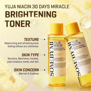 Nước cân bằng hoa hồng Some By Mi Yuja Niacin – Dưỡng trắng, cấp ẩm, cải thiện da xỉn màu 150ml