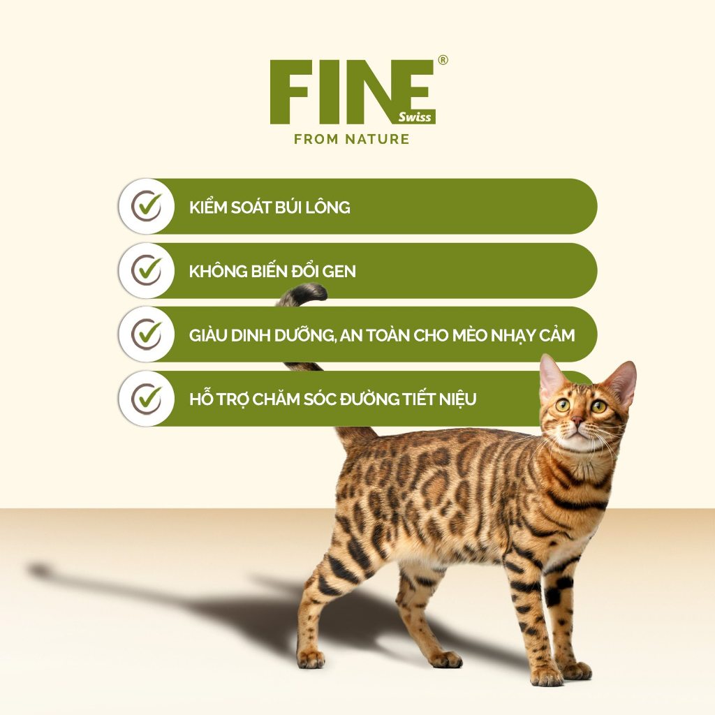 [1.36KG] FINE CAT - Thức ăn hữu cơ cao cấp dành cho mèo Hàn Quốc