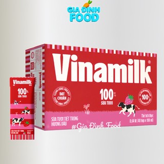 [Date Mới] Thùng Sữa Tươi Tiệt Trùng VinaMilk 100% (48 hộp x 180ml )