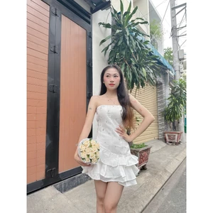 Váy Cup Ngực Dáng Xòe Hai Tầng