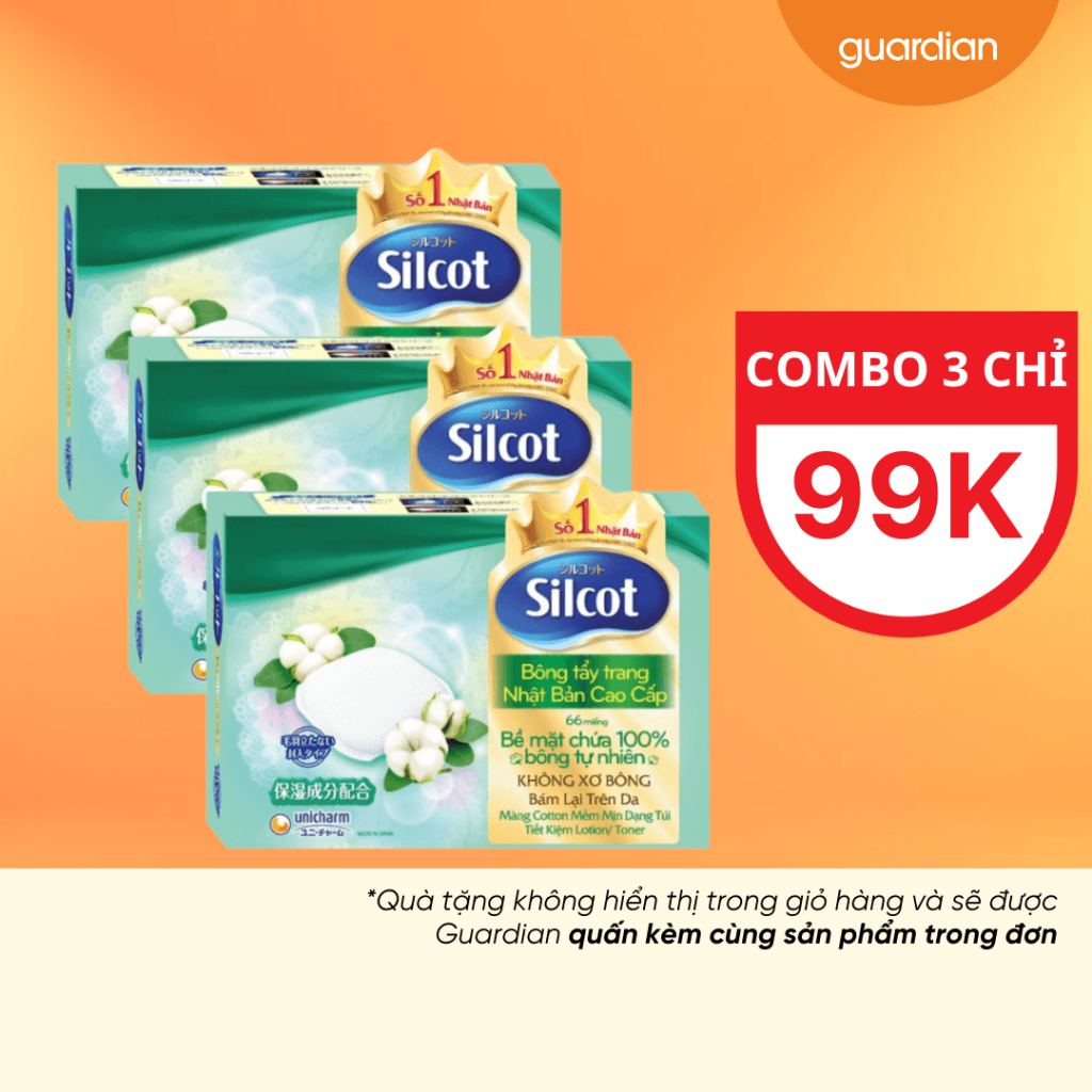 Combo 3 Bông Tẩy Trang Cao Cấp Premium Silcot Hộp 66 Miếng | Shopee ...