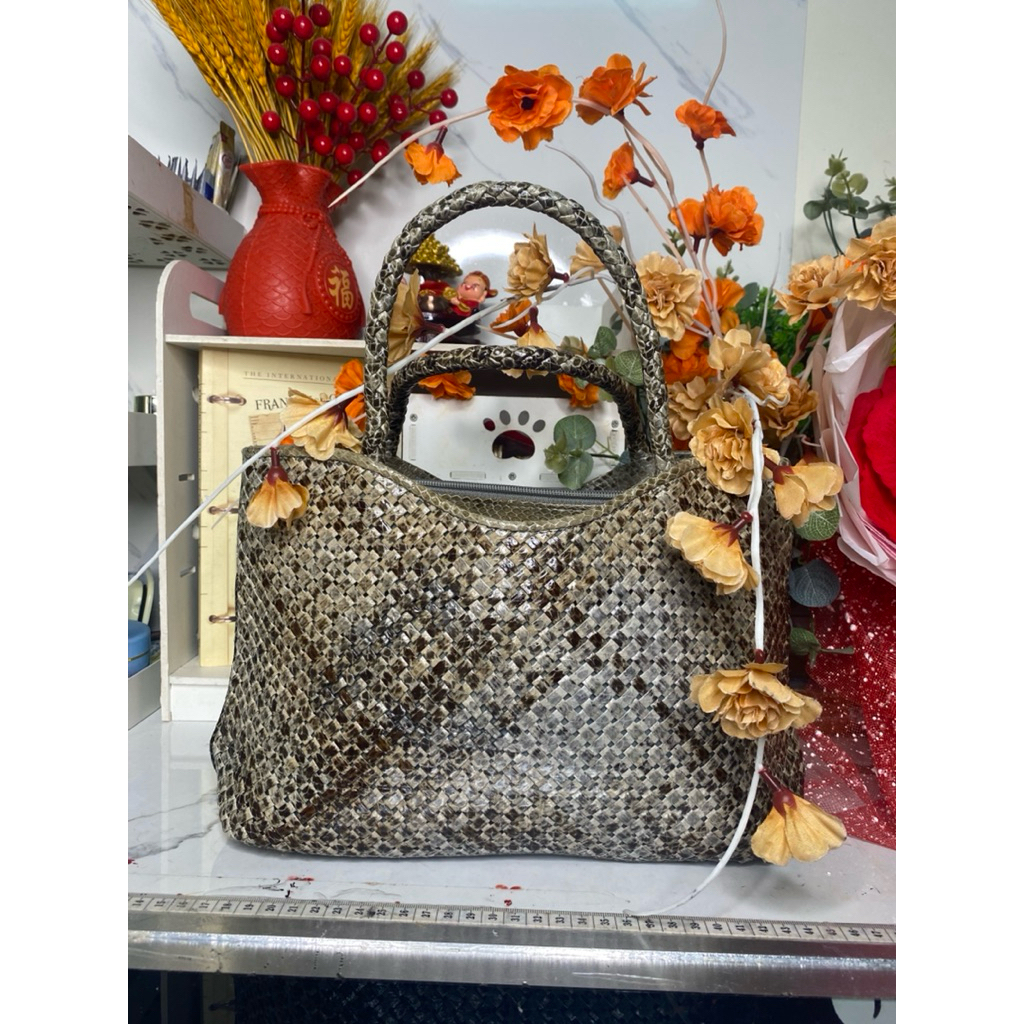túi da rắn đan | Shopee Việt Nam